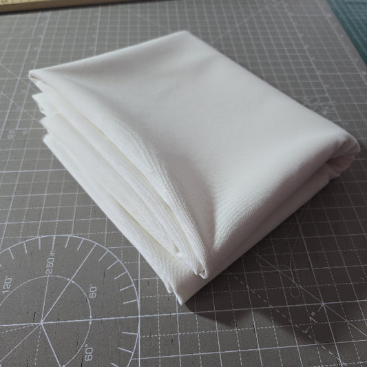 85x150cm Stretchkrepp, Krepp dick, ivory