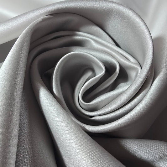 Brautsatin classic grey