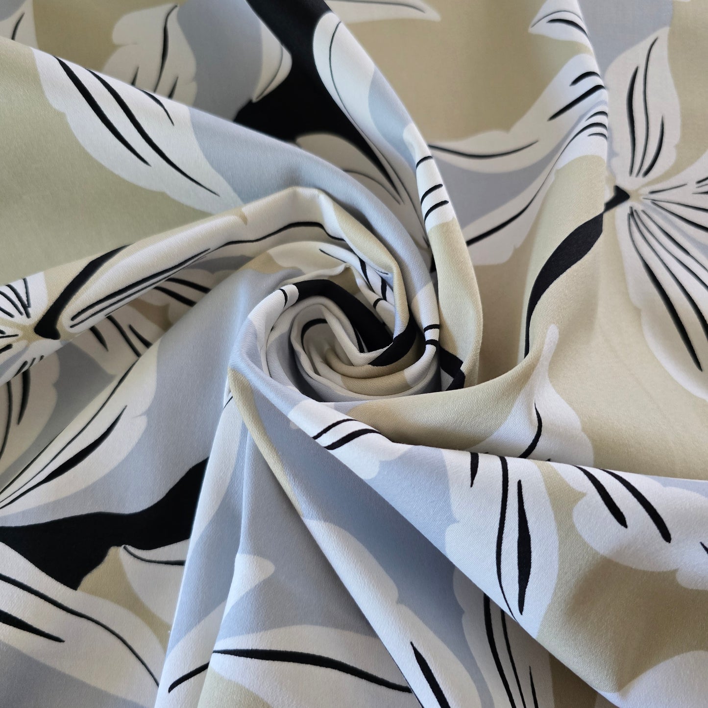 Hosenstoff, Baumwollsatin stretch, orange-lila, Sommerstoff, Meterware, Baumwolle, Elasthan, ab 50 cm
