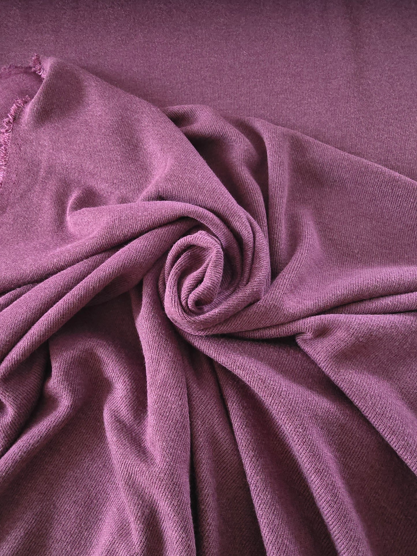 Viskose-Poly Mix- Strickstoff, Strick, herrlich weich, Aubergine/Mauve Herbst / Winterstoff, ab 50 cm