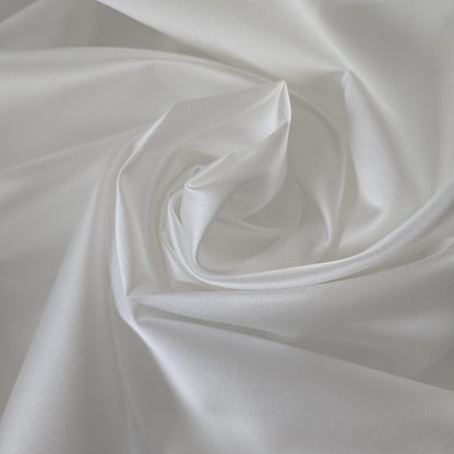 2 x (zus. 4 lfm) Brautsatin, Satin classic, offwhite
