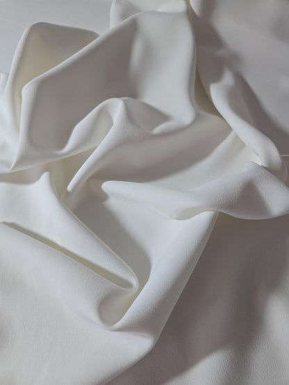 85x150cm Stretchkrepp, Krepp dick, ivory