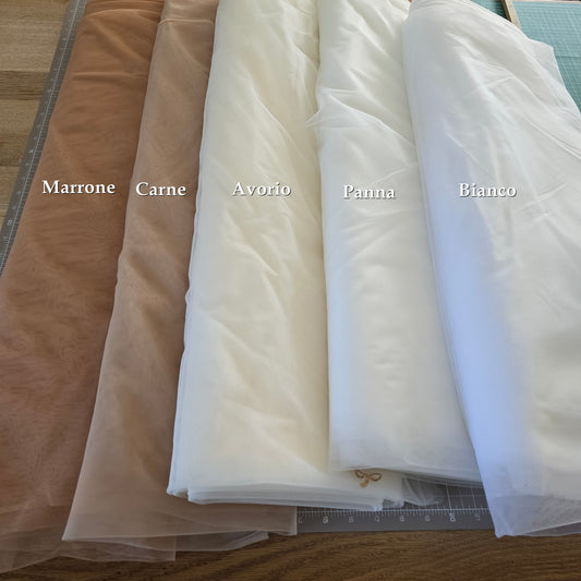 Italienischer Softtüll 3 m breit, elastisch, fließend, hauchzart