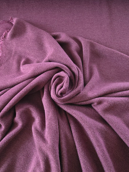 Viskose-Poly Mix- Strickstoff, Strick, herrlich weich, Aubergine/Mauve Herbst / Winterstoff, ab 50 cm