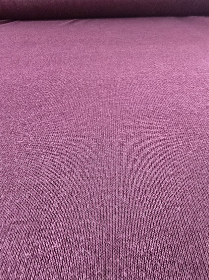 Viskose-Poly Mix- Strickstoff, Strick, herrlich weich, Aubergine/Mauve Herbst / Winterstoff, ab 50 cm
