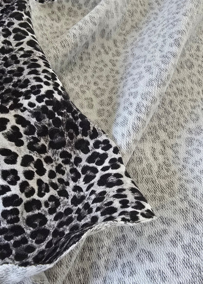 French Terry Leo-offwhite/schwarz