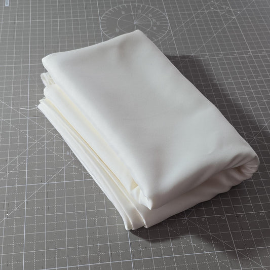 2,25 lfm Brautsatin, Satin dick, geschmeidig, ivory